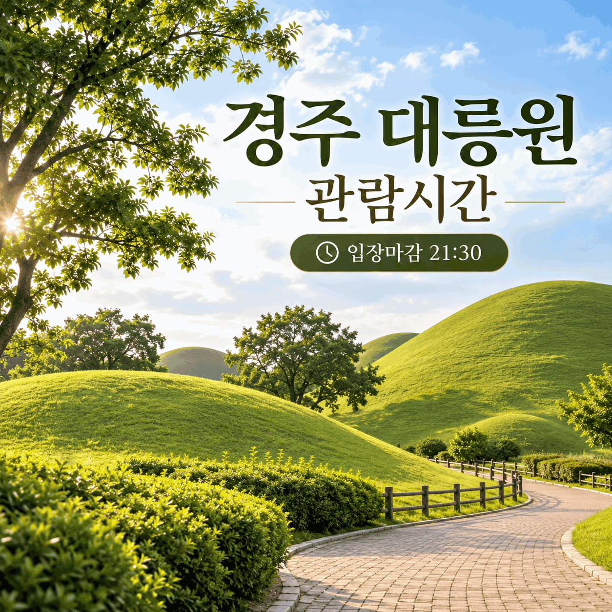 경주 대릉원 관람시간