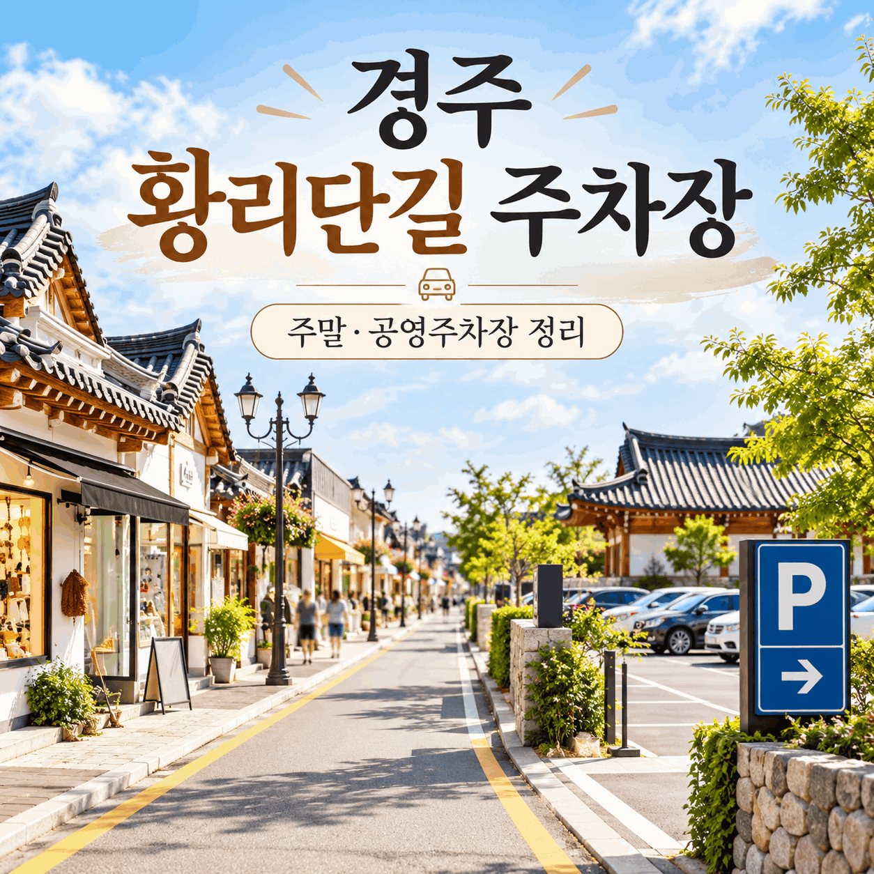 경주 황리단길 주차장