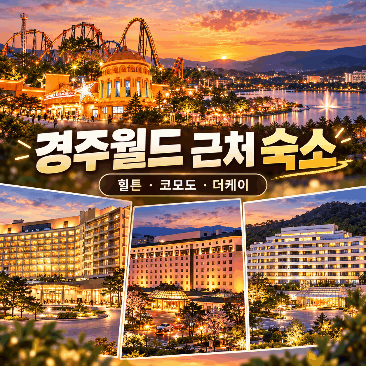 경주월드 근처 숙소